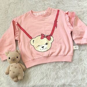 Pink Teddy Bear Sweatshirt